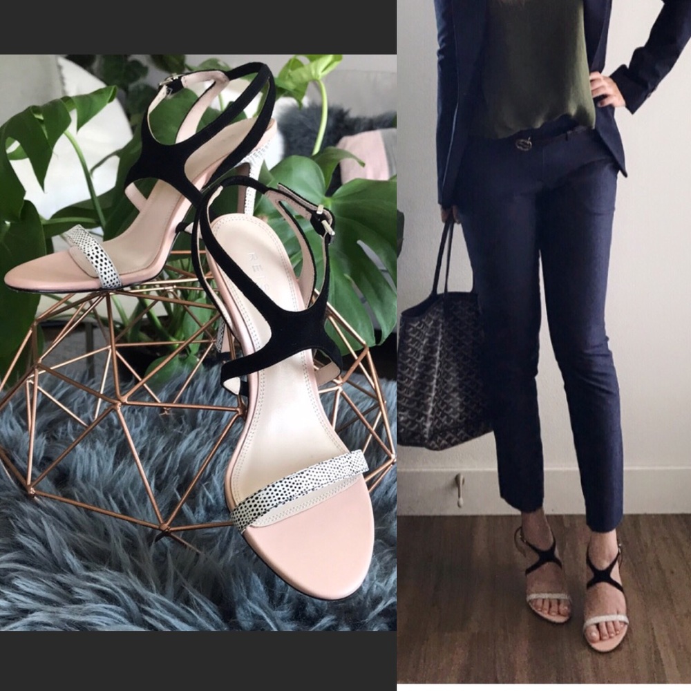 REISS MEDEA PRINT -STRAPPY HEEL